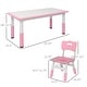 preview thumbnail 7 of 12, 5 Piece Toddler Table and Chair Set with 4 Chairs Adjustable Height