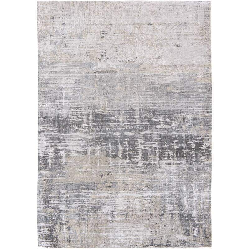 Heyad Abstract Modern Non Skid Woven Area Rug By HomeRoots - 96' X '31' X '0.12