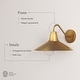 preview thumbnail 5 of 20, Zemi Mid-Century Modern Vintage Wall Sconce, Indoor or Outdoor Decorative Wall Lamp for Bedroom, Living Room or Porch