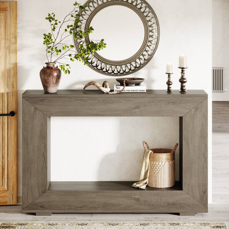 47.24 Inches Rustic Console Table with Storage