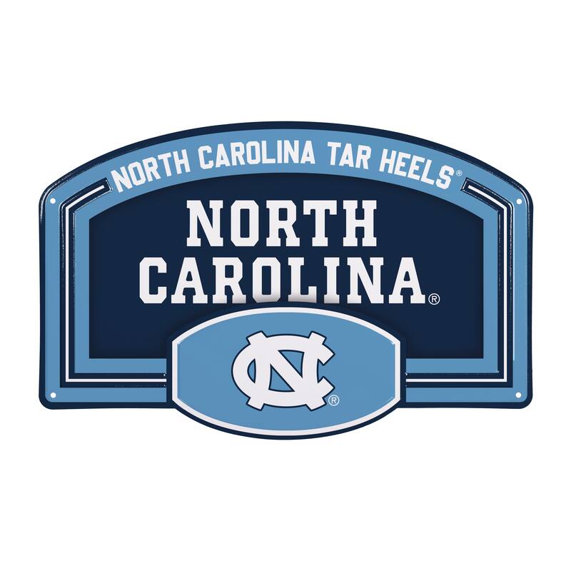 University of North Carolina Embossed Steel Wall Sign, 11" x 17"