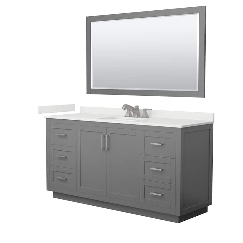Wyndham Collection WCF292966S-QTZ-US3M58 Miranda 66" Free Standing