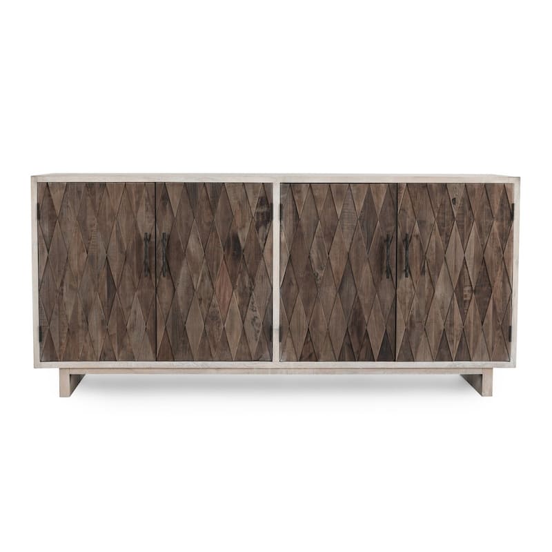 Anton 4-Door Sideboard Buffet by Kosas Home - 78Wx18Dx36H
