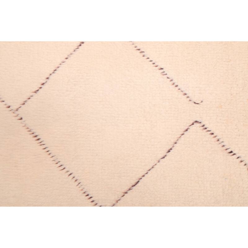 ECARPETGALLERY Hand-knotted Pak Finest Marrakesh Cream Wool Rug - 8'6 x 9'8