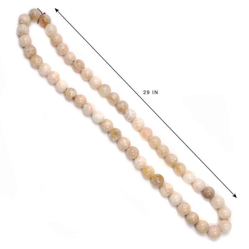 Artissance Large Natural Stone Indonesia Onyx Beads (Approx 29" Long, 1.25" Diameter)