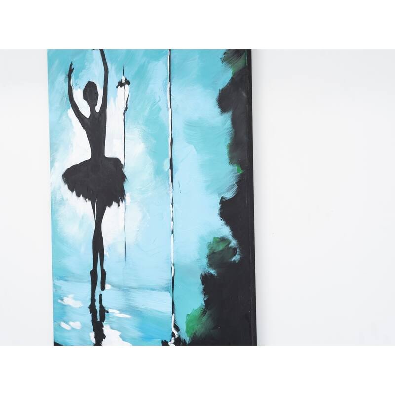 Wandela Wall Canvas Paintings 47'' x 27'' - Green