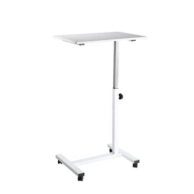 airLIFT 23.6" Overbed Height Adjustable Mobile Side Table Cart
