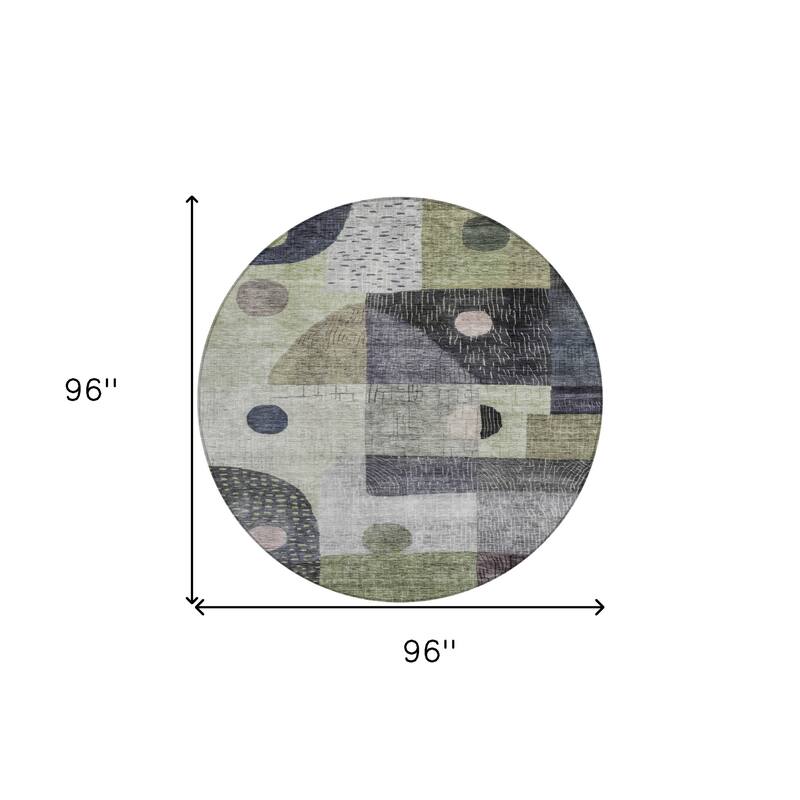 HomeRoots Geometric Transitional Rectangle Outdoor Rug