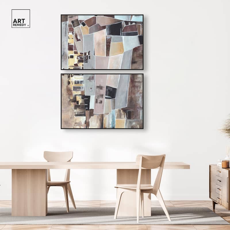 Wall Fragments Canvas Set of 2 by Art Remedy