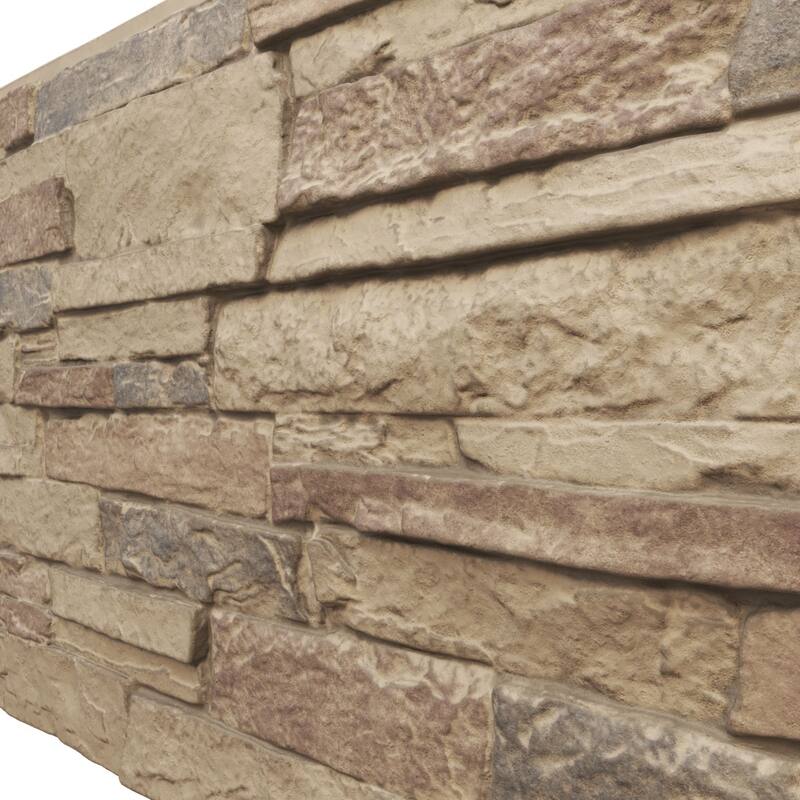 Acadia Ledge Stacked Stone, EverStone Faux Stone Siding Panel