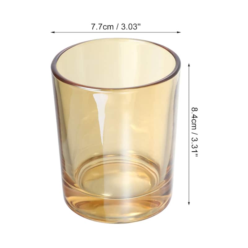 2pcs Bathroom Toothbrush Tumblers Glass for Kitchen Color Smoke Gray Amber - Smoke Gray Amber