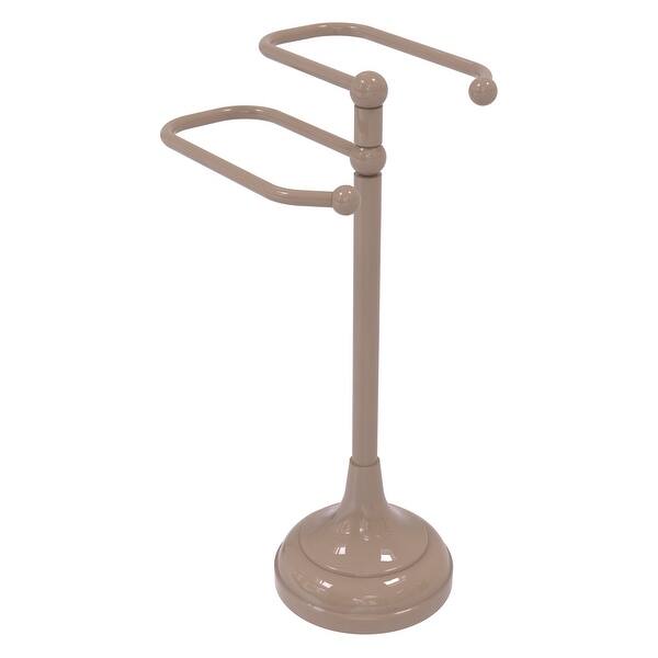 Allied Brass Free Standing Two Arm Guest Towel Holder in Antique Copper