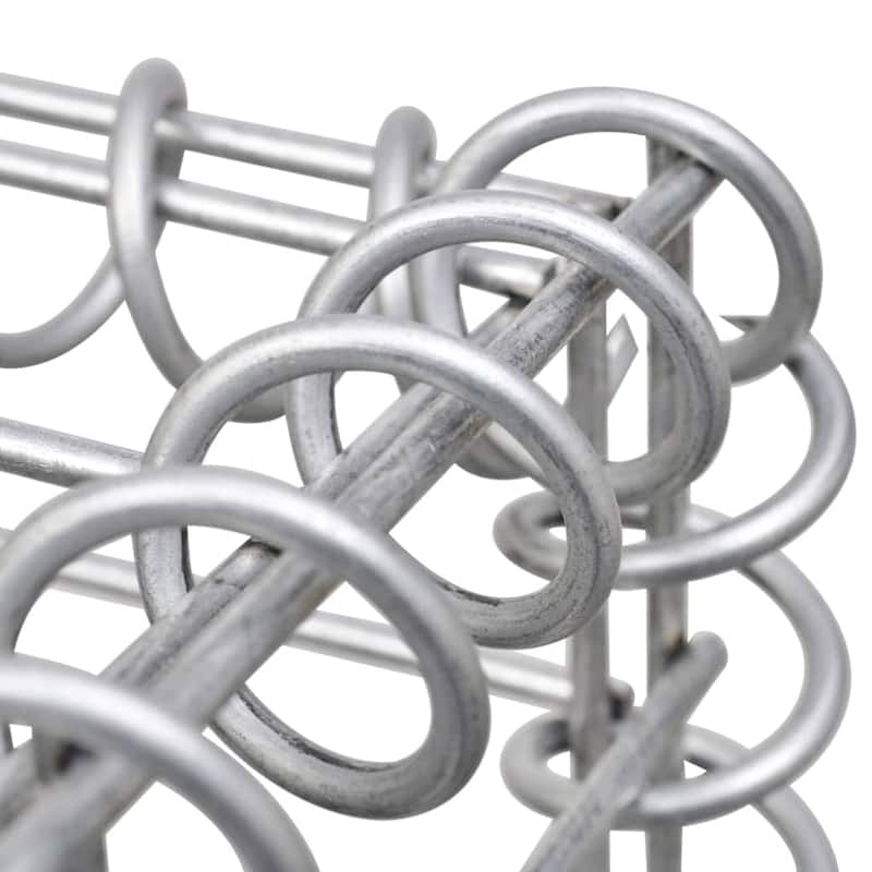 vidaXL Gabion Basket, Galvanized Steel