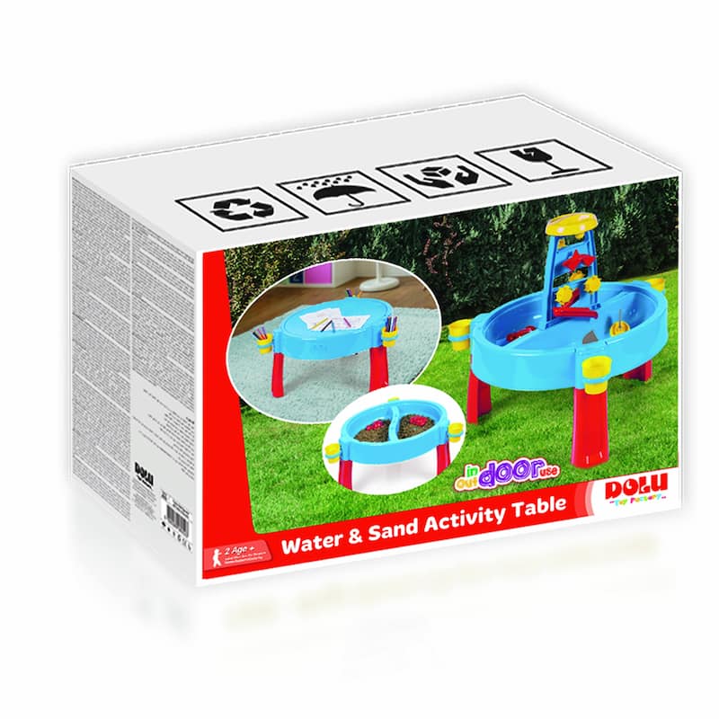 Dolu: 3-In-1 Activity Sand & Water Play Table, Indoor/Outdoor - Multi