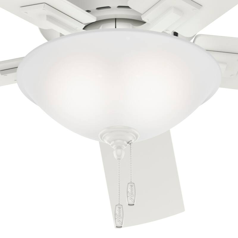 Hunter 60" Hillsborough Great Room Indoor Ceiling Fan LED Light and Pull Chain - Traditional, Rustic
