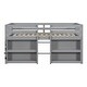 preview thumbnail 4 of 9, Twin Size Kid Low Loft Bed With Two-Tier Shelves