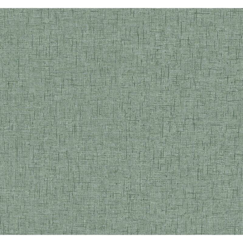 A-Street Prints Bentley Green Faux Linen Wallpaper