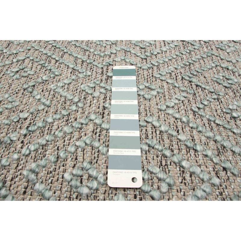ECARPETGALLERY Braid weave Sienna Grey Wool Rug - 4'11 x 8'0