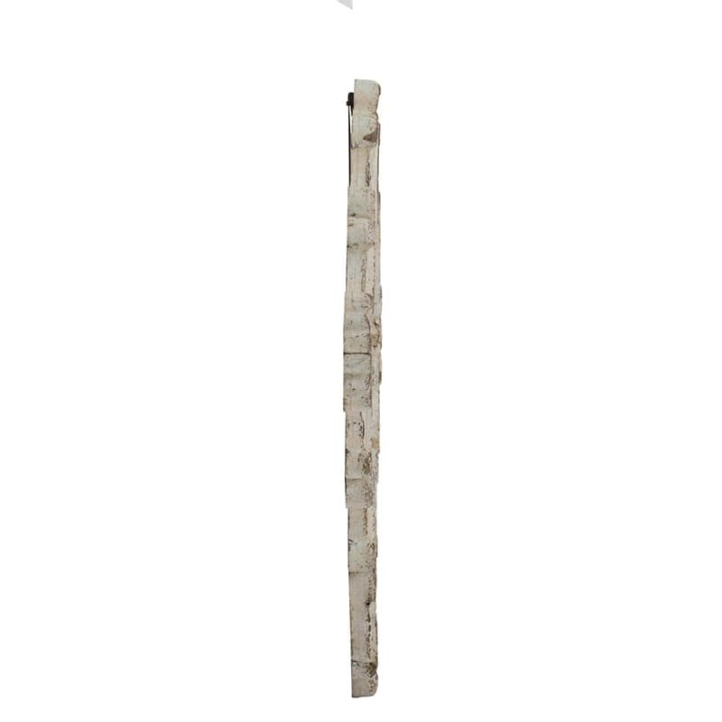 White Artistic Diamond Wall Mounted Mirror