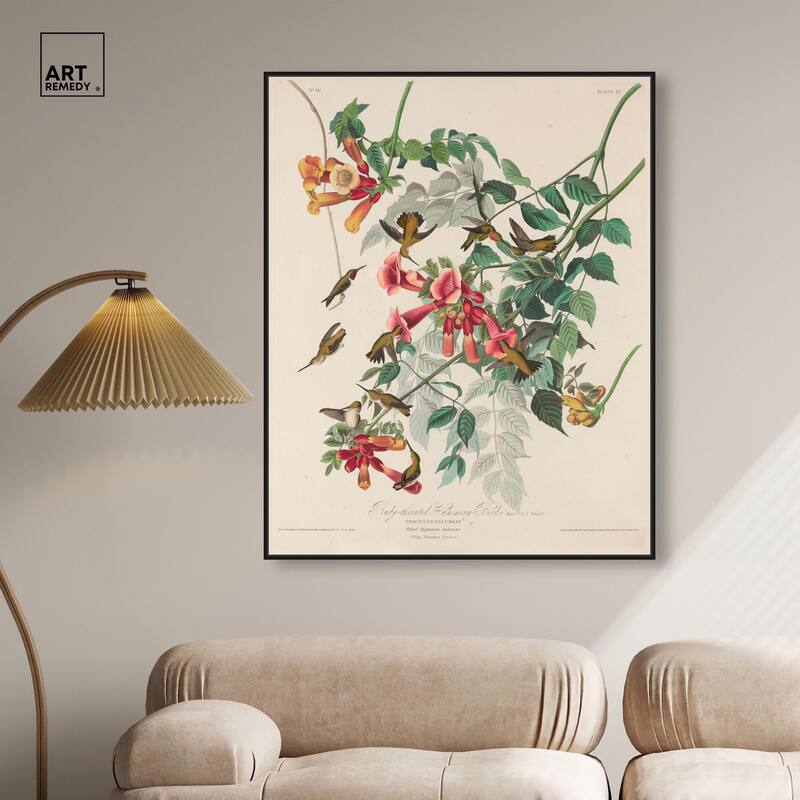 Trochilus Colubris Canvas by Art Remedy
