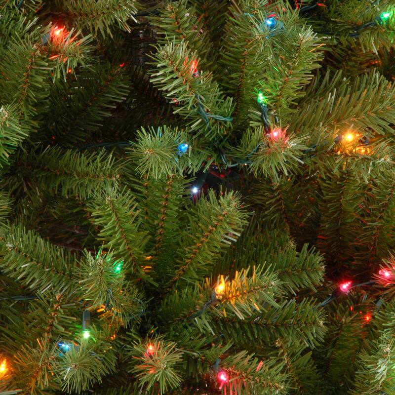 National Tree Company 6.5 ft. North Valley Spruce Tree with Multicolor Lights - 6.5 Foot