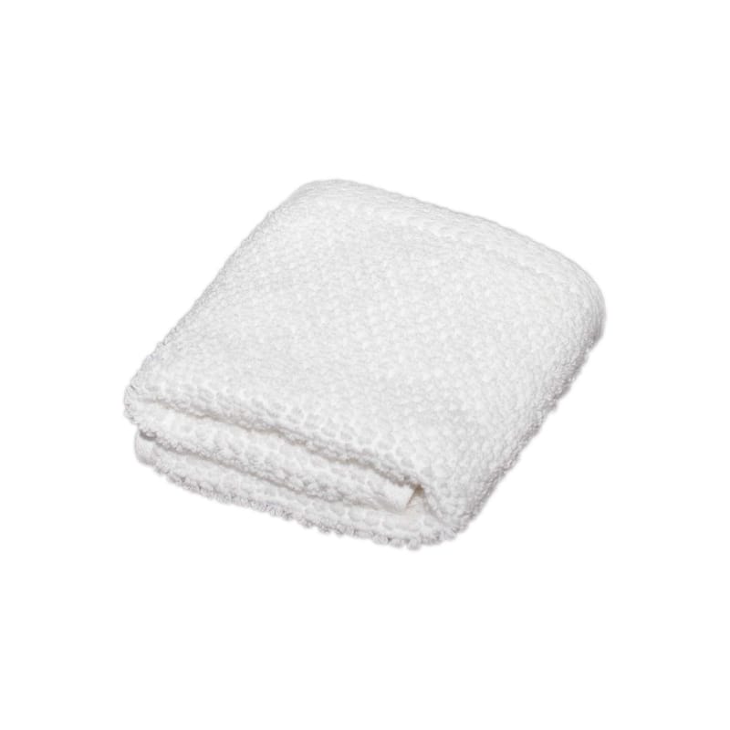 Linery & Co. Luxury Cotton Textured Bath Towel - Washcloth - Optic White