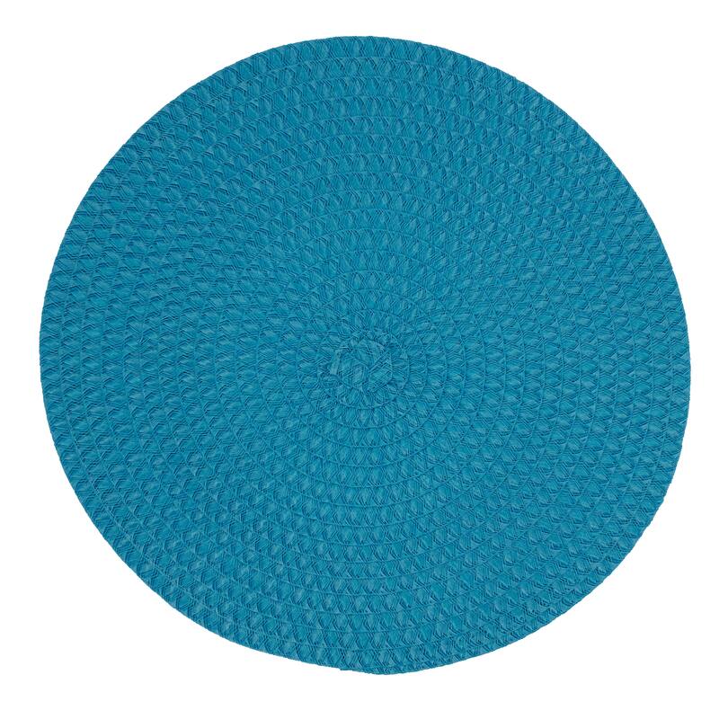 Round Placemats (Set of 4) - 15"x15" - Turquoise - Set of 4