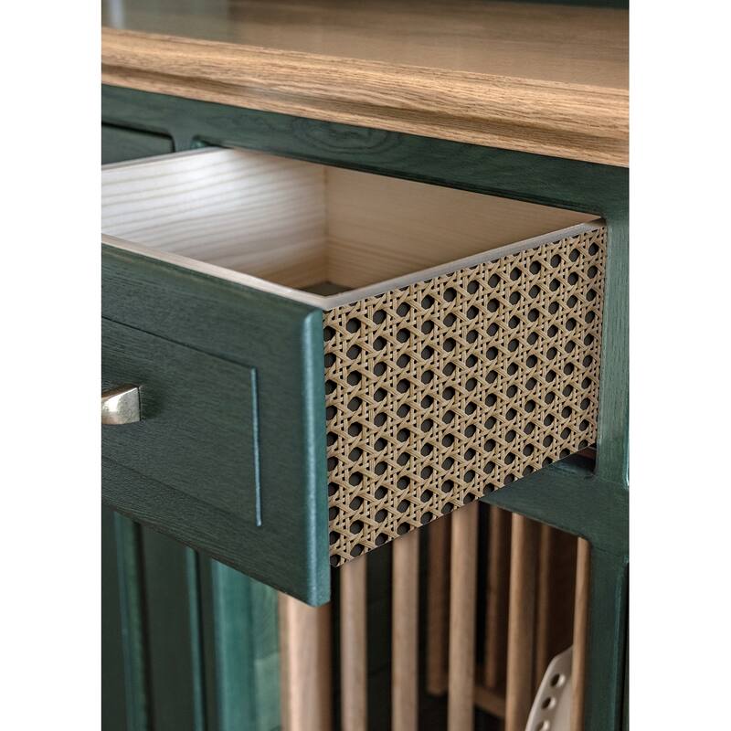 NuWallpaper Honey Rattan Caning Peel & Stick Wallpaper