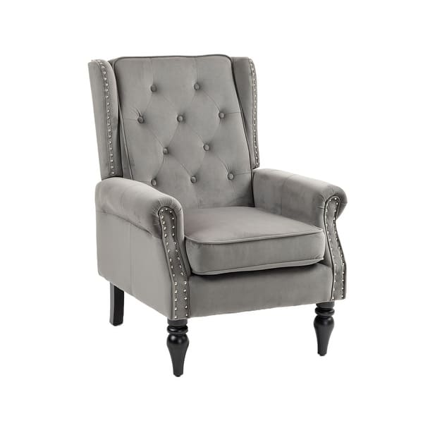 Modern Grey Armchair Bedroom Wood Frame Armchair,Modern Accent