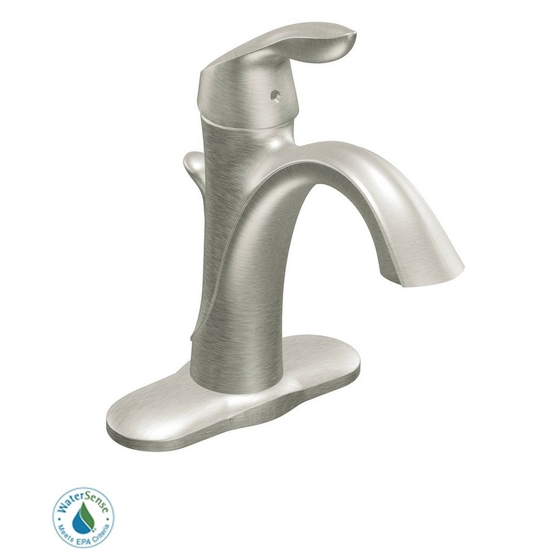 Moen Single Handle Single Hole Bathroom Faucet from the Eva Collection