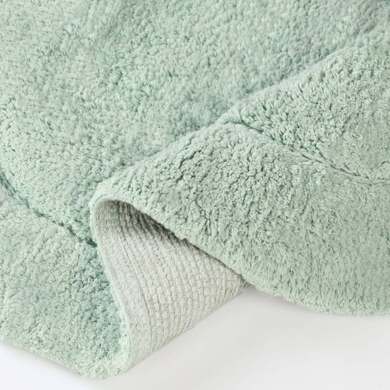 Superior Cotton Non-slip Oval Bath Rug - (Set of 2) - On Sale ...