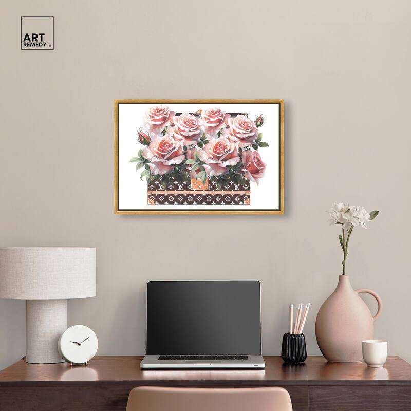 Doll Memories - Stylish Roses Canvas by Art Remedy