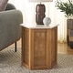 preview thumbnail 3 of 34, SAFAVIEH Danez Hexagon Cane Accent Table (Fully Assembled) - 20Wx17Dx20H