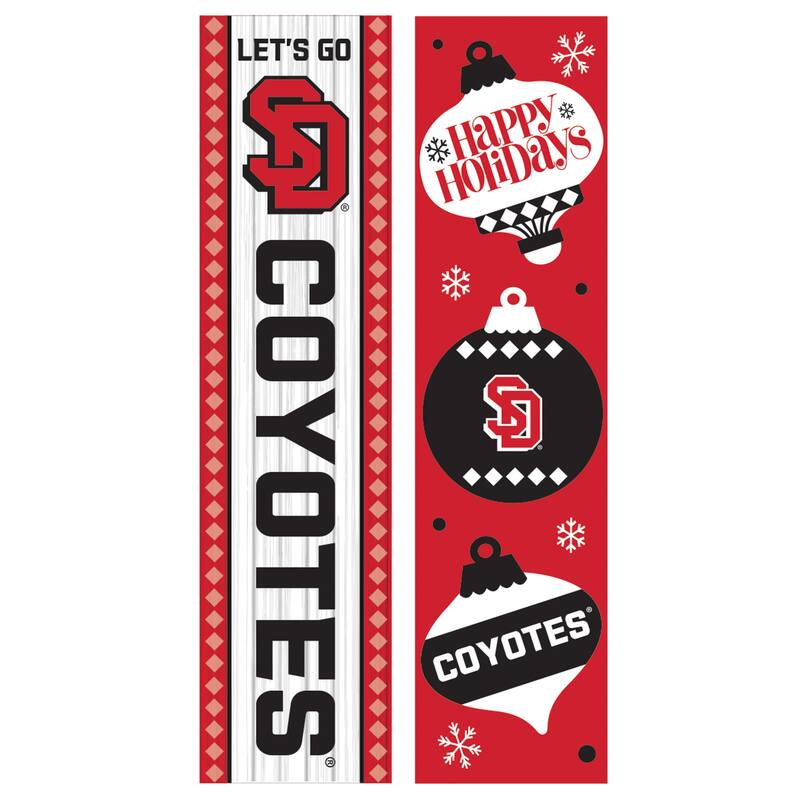 47" Double Sided Seasonal Porch Leaner, University of South Dakota - 47" x 11.25"