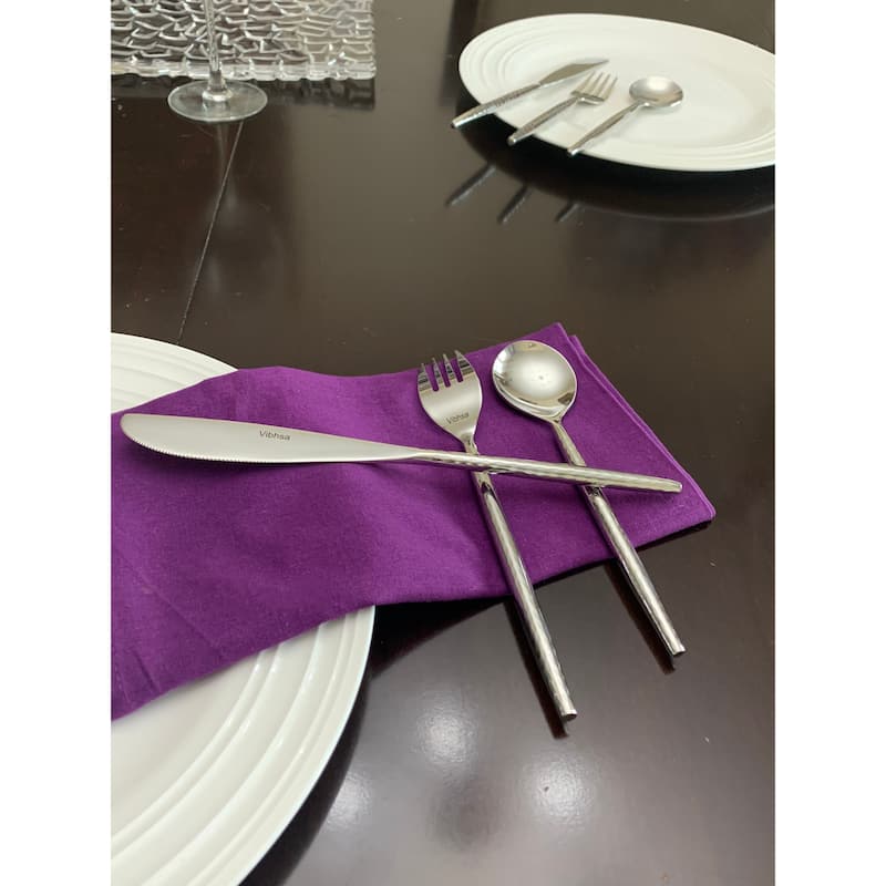 VIBHSA Flatware 36-Piece Set Dinner knives, Dinner Forks, Soup Spoons