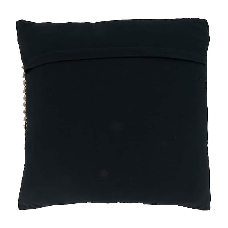 Throw Pillow With Knotted Design, 20"x20"