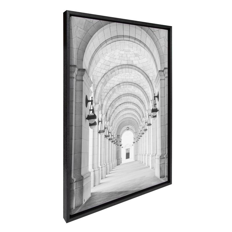 Kate and Laurel Sylvie Union Station Framed Canvas by Golie