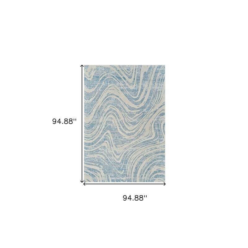 Bigiz Distressed Abstract Modern Stain Resistant Woven Durable Area Rug By HomeRoots