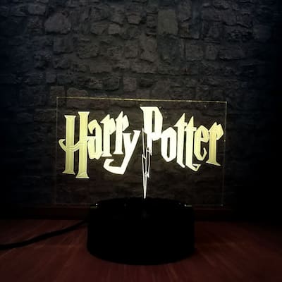 Smart Touch 3D Illusion 7-Color LED Light - Harry Potter Logo