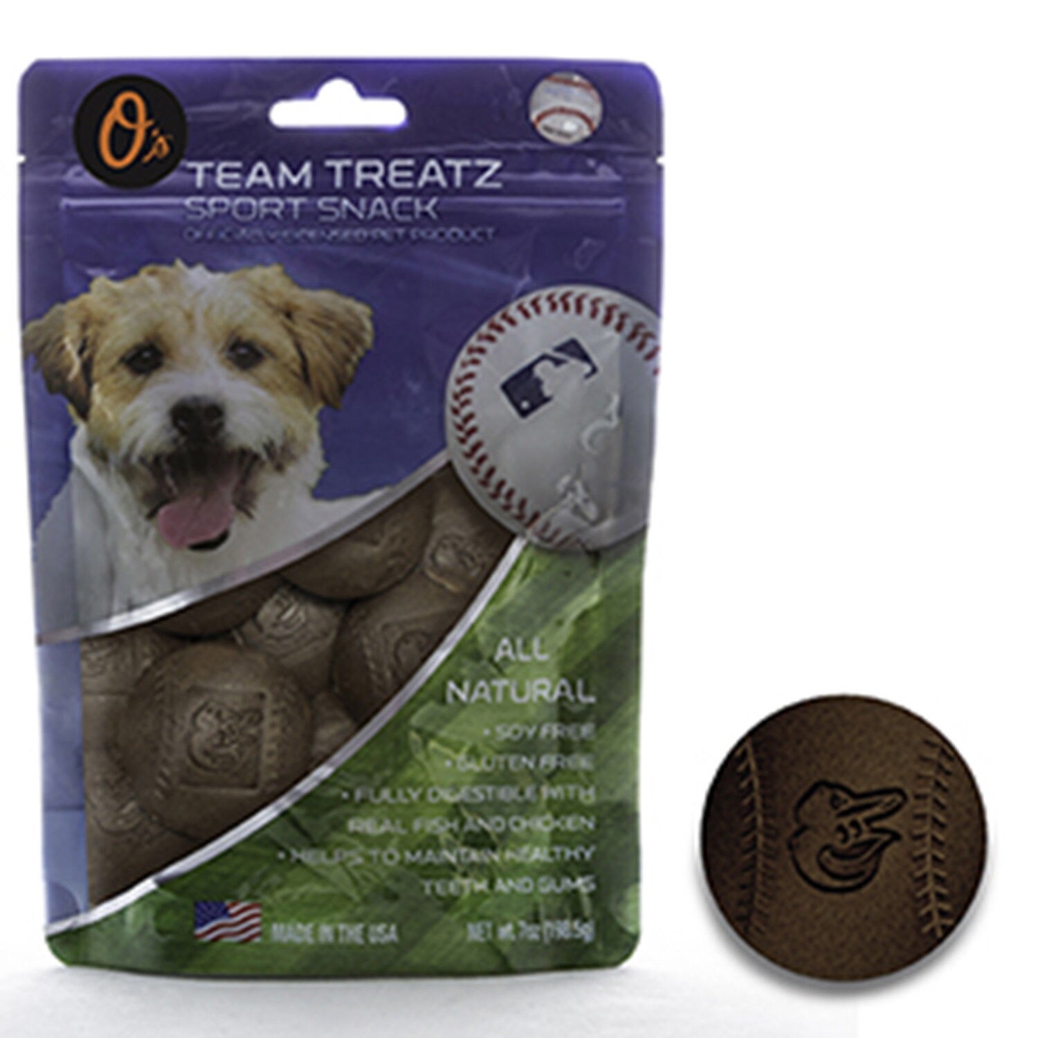 Mlb 100 Healthy Natural Delicious Dog Treats Cookies With Engraved Team Logo Overstock 23111745