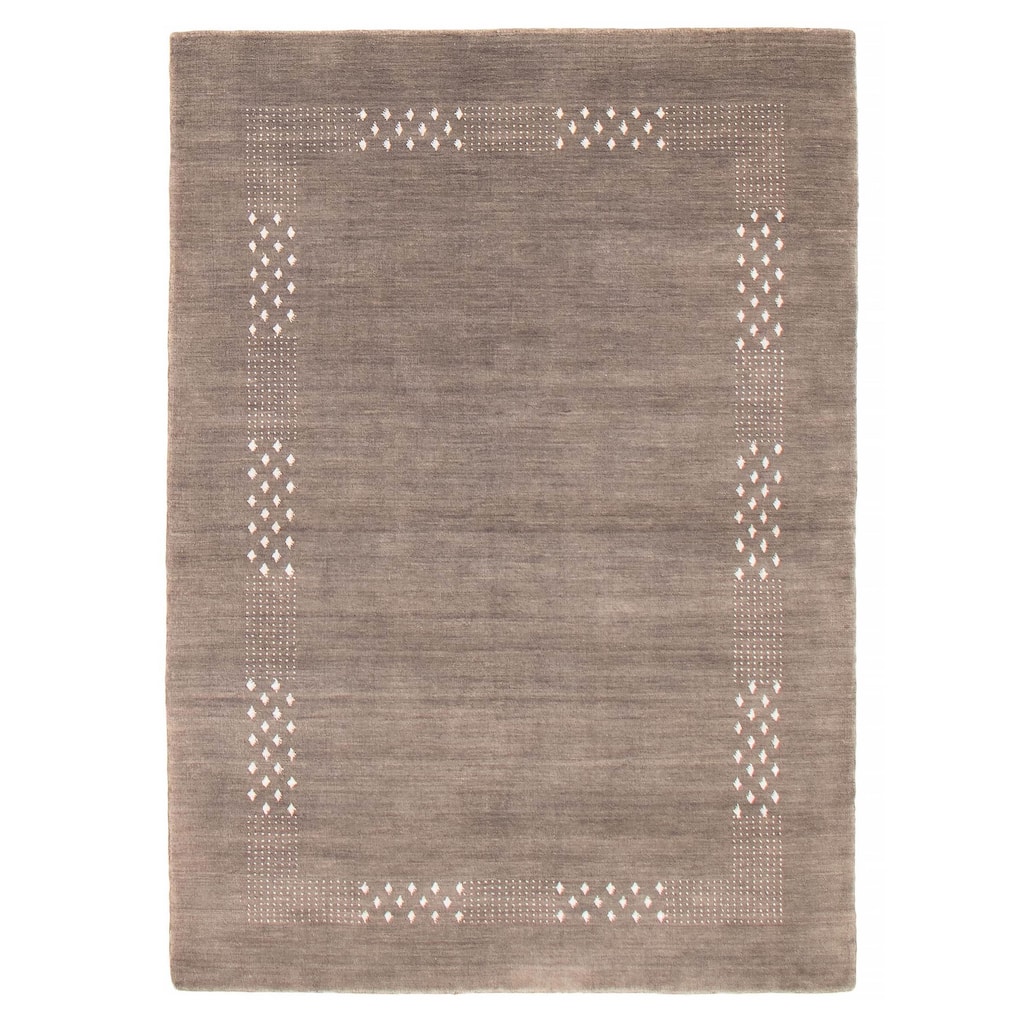 Kashkuli Gabbeh Grey Rug 4'8" x 6'6" - 4'8 x 6'6