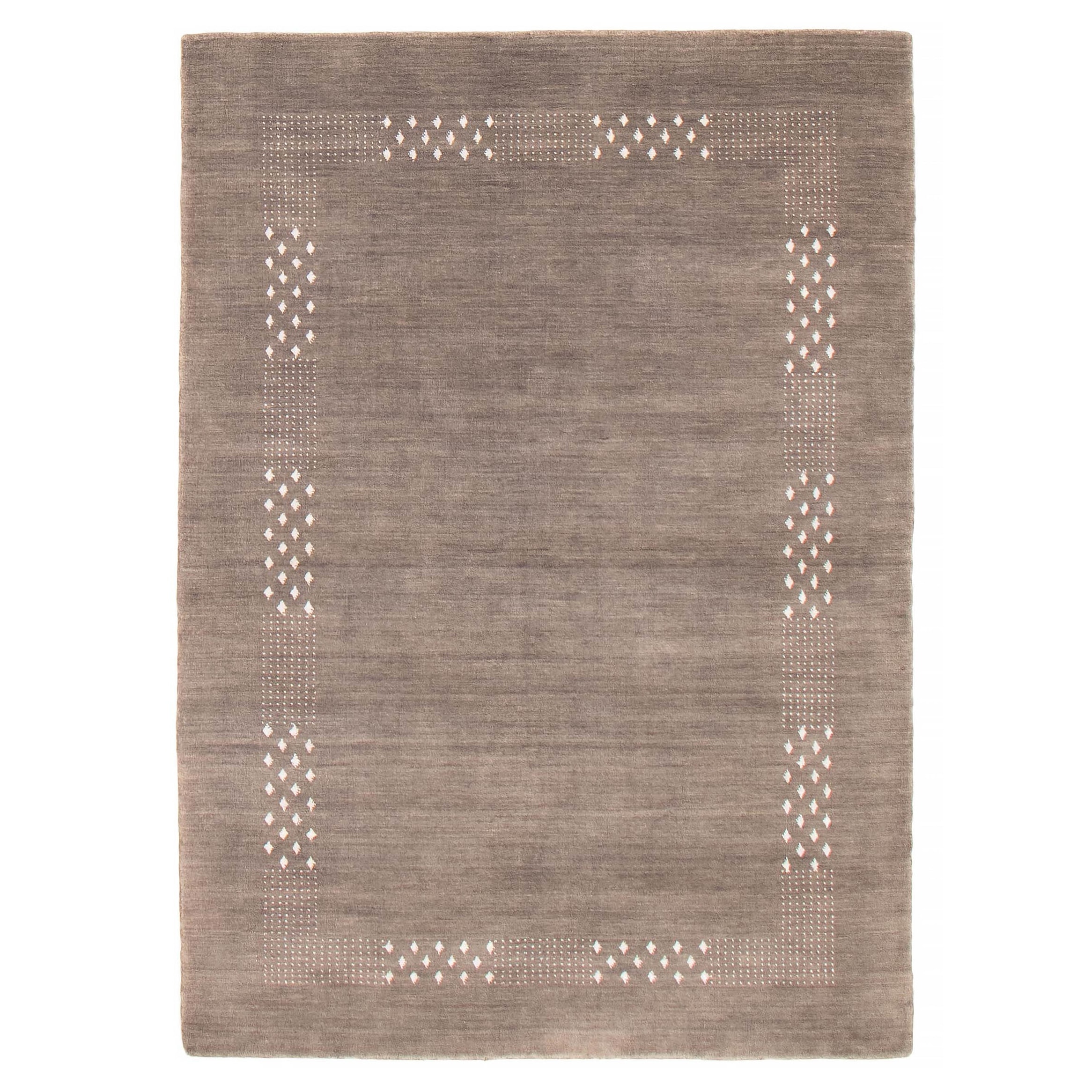 Kashkuli Gabbeh Grey Rug 4'8" x 6'6" - 4'8 x 6'6