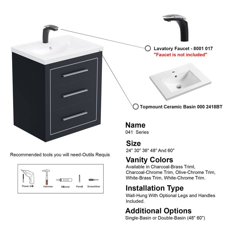 LaLa 24" Single Vanity Set