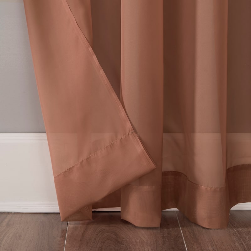 No. 918 Emily Voile Sheer Grommet 1-Piece Curtain Panel, Single Panel