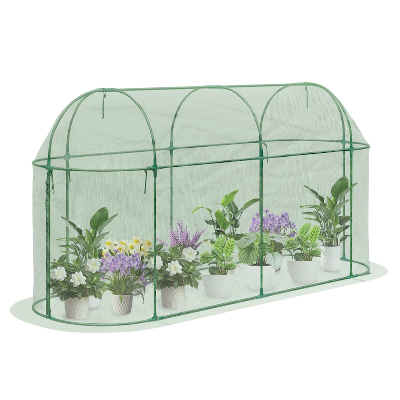 Aoodor 10'x3.3'x5' Crop Cage Plant Protection Netting Tent with Zipper