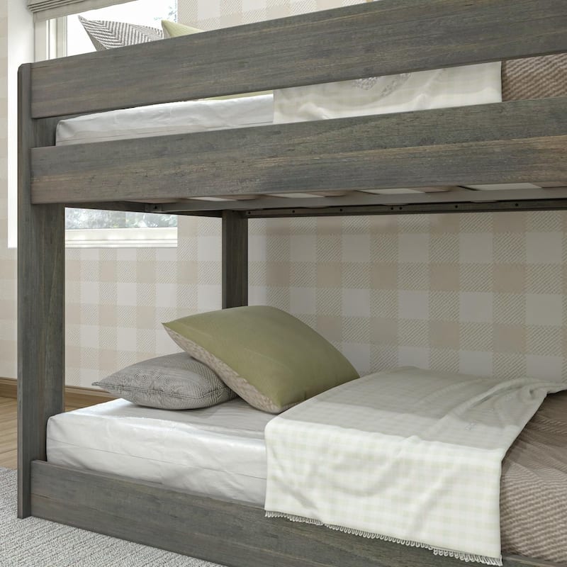 Max and Lily Farmhouse Twin over Twin Low Bunk Bed