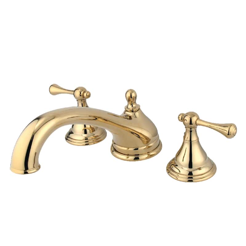 Kingston Brass Vintage 3-Hole Deck Mount Roman Tub Faucet - Polished Brass