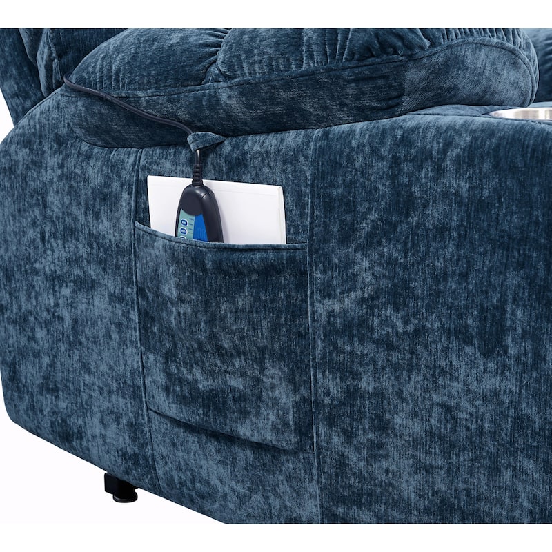 Infinite Position Lay Flat 180° Recliner with Heat Massage