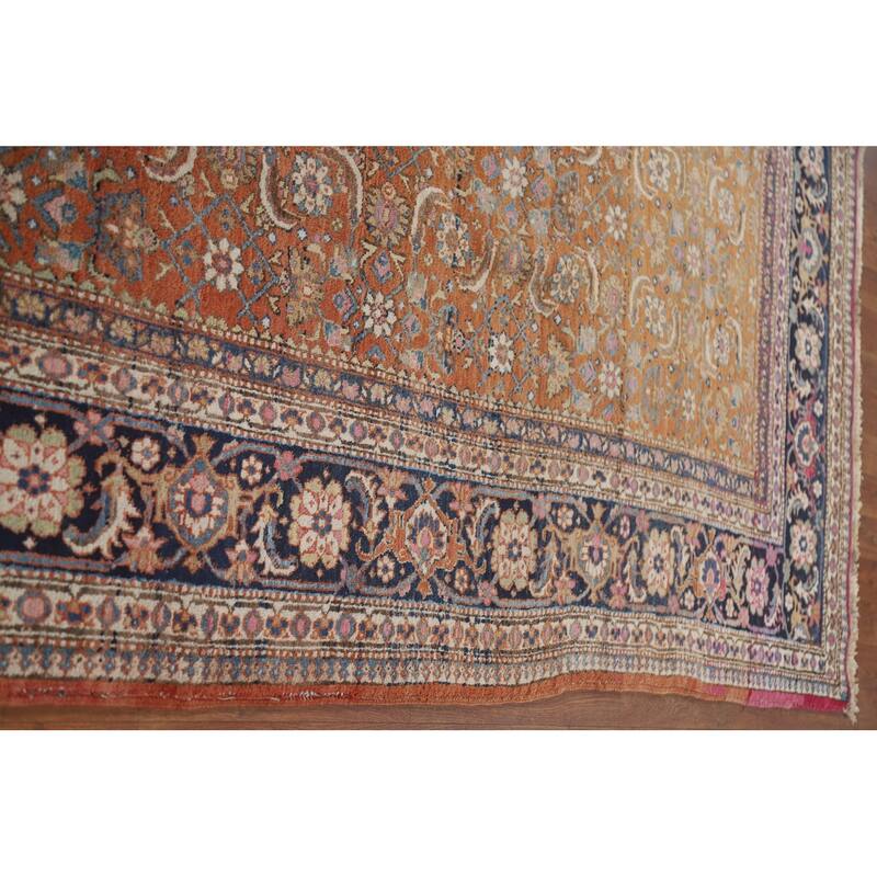 Vegetable Dye Bidjar Persian Antique Area Rug Handmade Wool Carpet - 8'2"x 10'8"