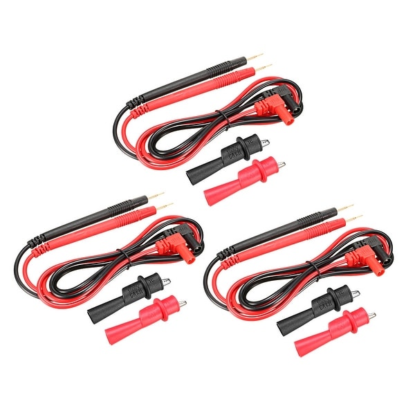 Digital Multimeter Test Leads with Copper Needle Probe? and Alligator Clips, 10A , 12-in-1 Set - 10A,TYPE 1
